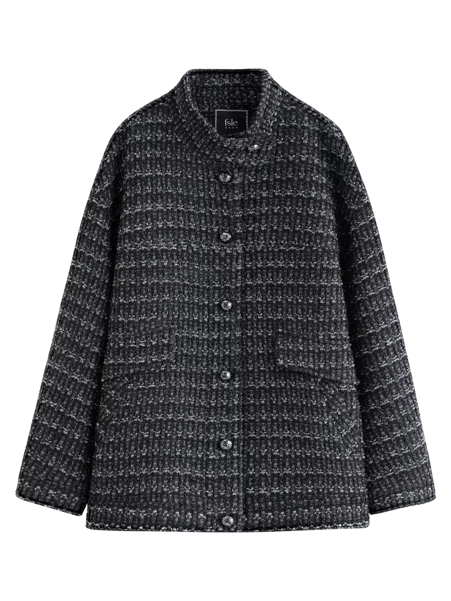 【Premium Series】 Elegant Vintage Stand Collar Oversized Coat and Short Skirt Set Women Winter Collection Coat and Skirt