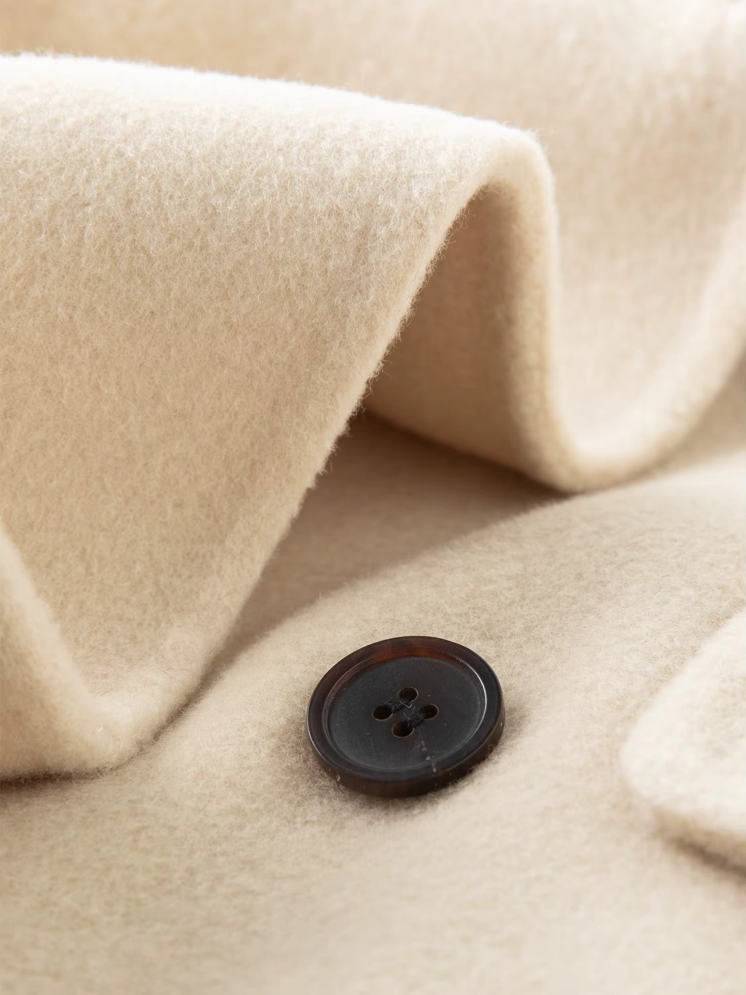 Women Tailored Coat with Double-Faced Tweed Oversized Flattering Silhouette Premium Wool Outerwear 2025 Winter New Arrival