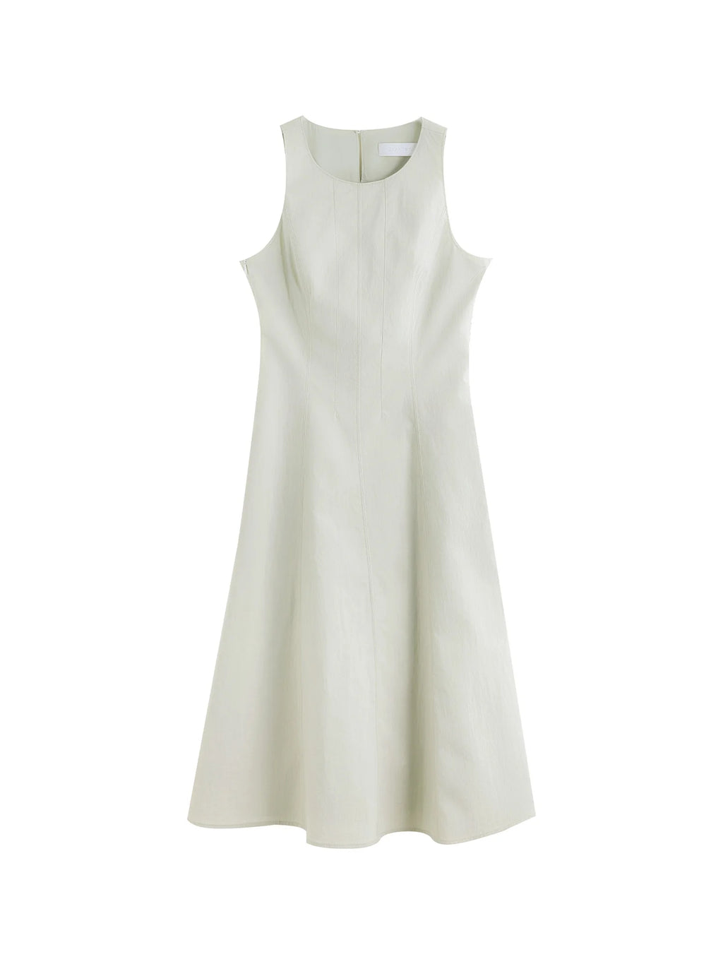 ZIQIAO Workplace Simple Commuting Waist Dress Women 2025 Summer New Green Slim Temperament Vest Skirt