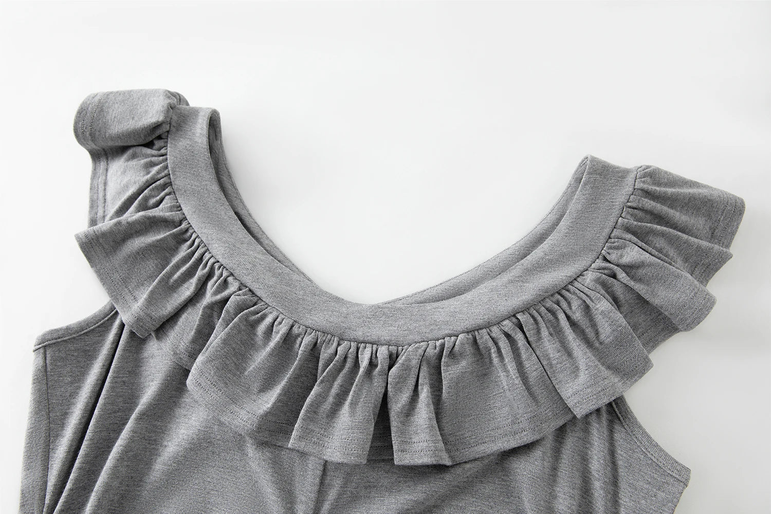 FSLE French Style Ruffled Small Flying Sleeve T-shirt for Women 2025 Summer New Waist Pleated Short Sleeves