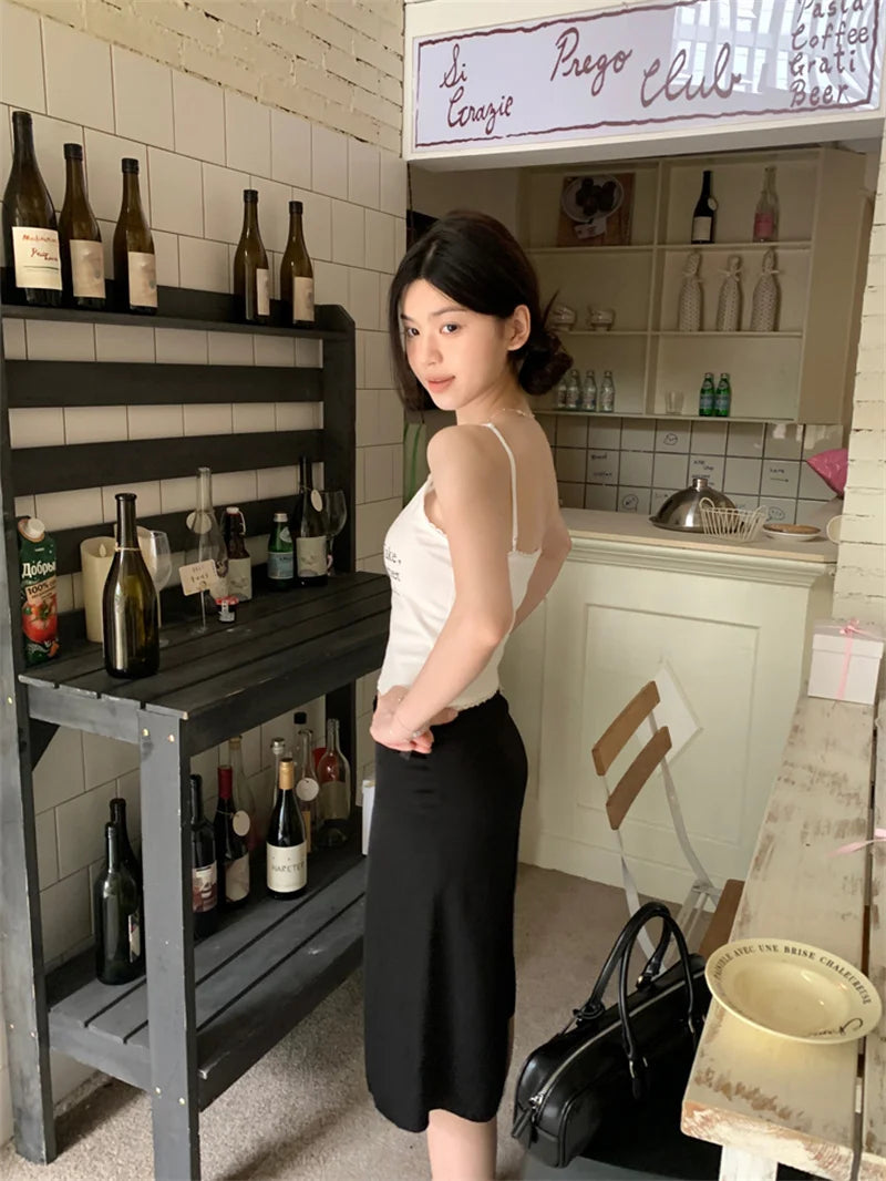 Women's Elegant Satin Mini Skirt with Bow Detail