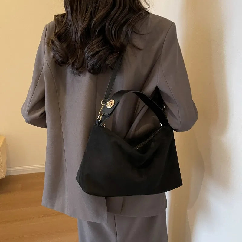 Zipper Solid Color High Capacity PU Shoulder Bags 2024 Hot Sale Bags for Women Simple Fashion Tote Bolsas Femininas Bolsa