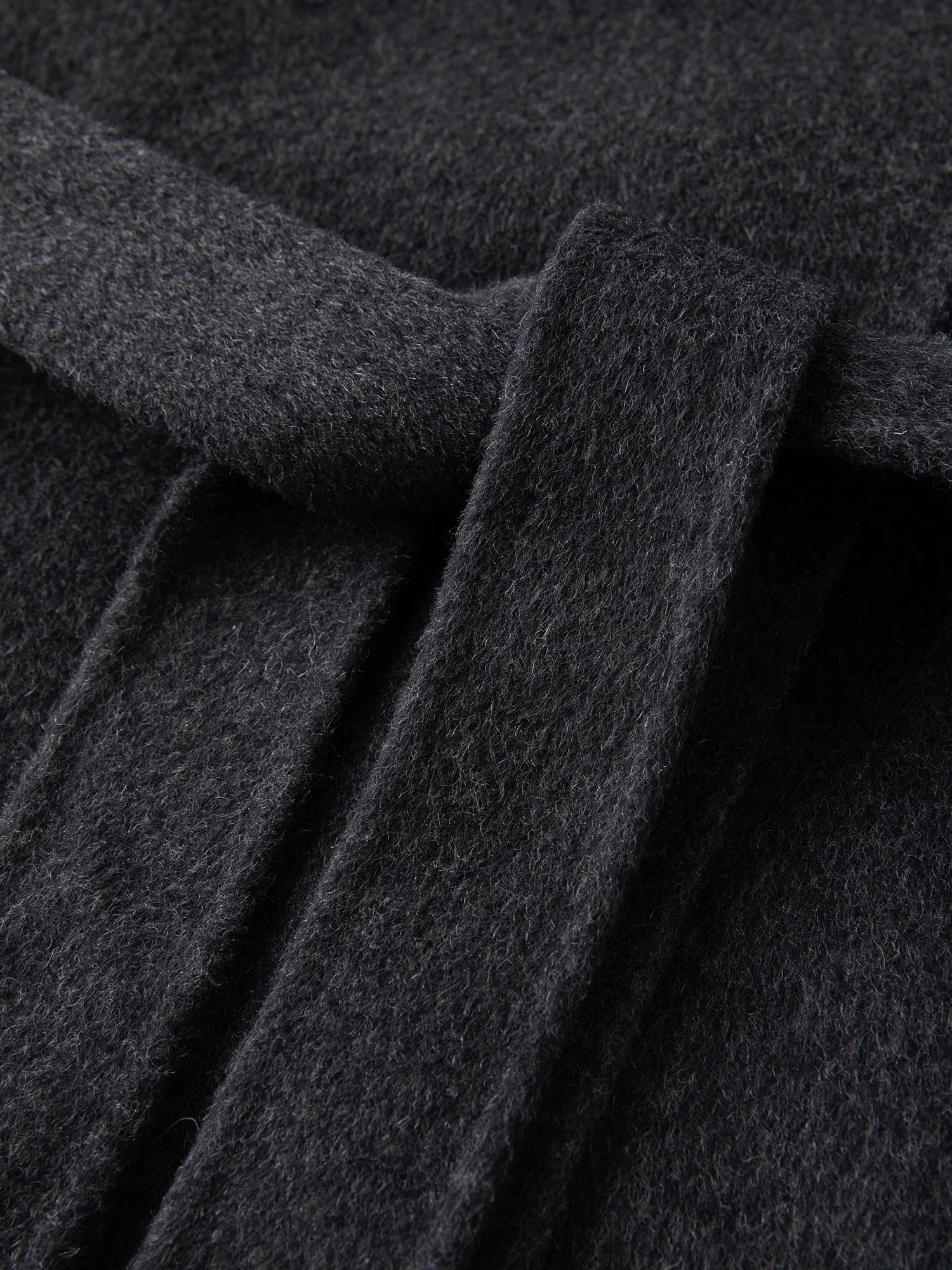 Winter 2025 Women's Short Alpaca Blend Coat - Double Faced Wool Blend Tweed Jacket with Stand Collar Casual Elegance