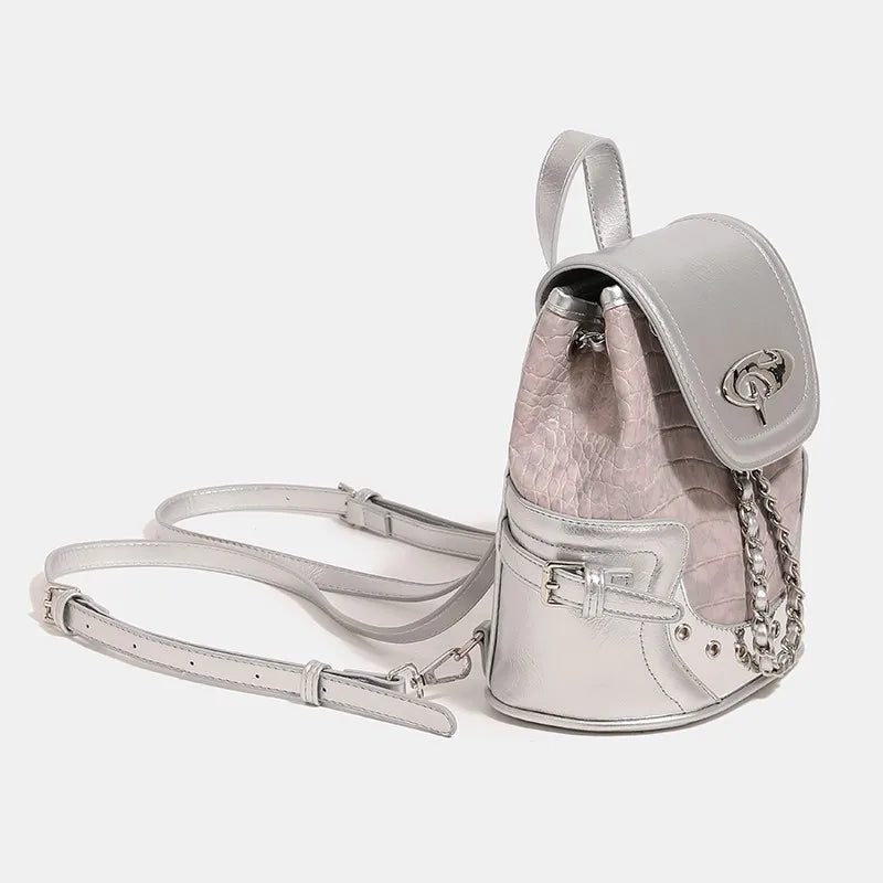 Small Shoulder Backpack Bag School Ladies Casual New Leather Luxury Designer Classic Crossbody Bag High Quality Handbags Trendy