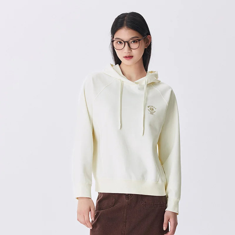 Semir Plum Series Sweatshirt Women Loose Autumn 2024 New Shoulder Sleeve Top