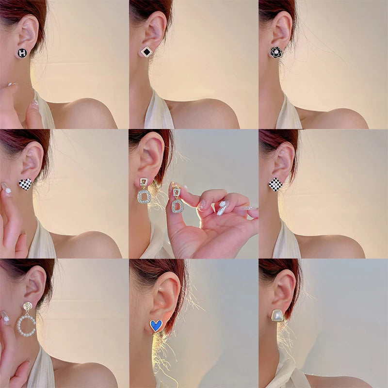 Earrings with Clips Without Holes Korean Style Ear Rings for Women Luxury Women Jewellery 2022 Fake Ear Piercing Trend Gift 2022
