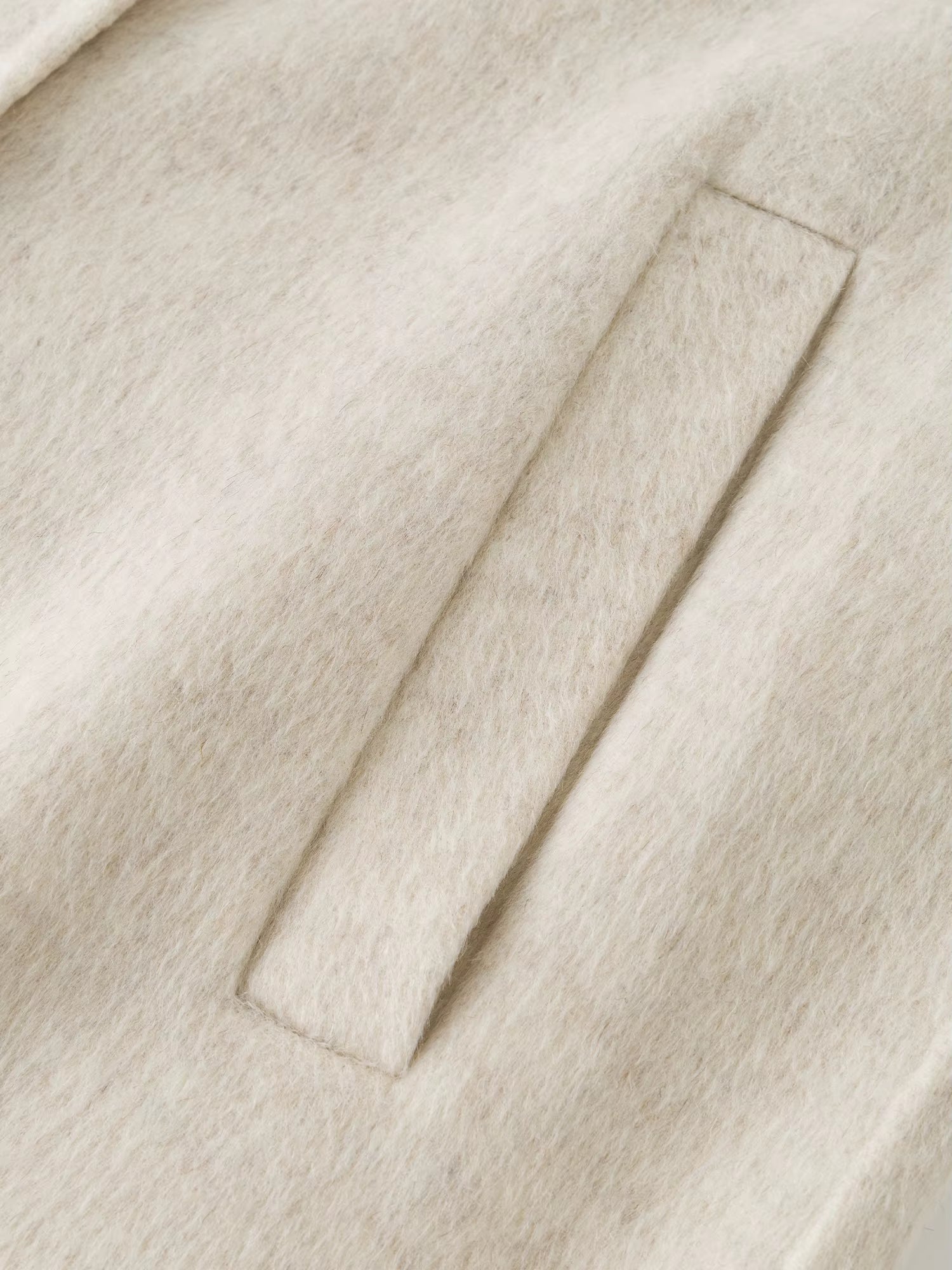 2025 Winter Women's Trench Style Double-Faced Wool Coat with Notch Lapel - Reversible Warm Overcoat for Casual Office Wear