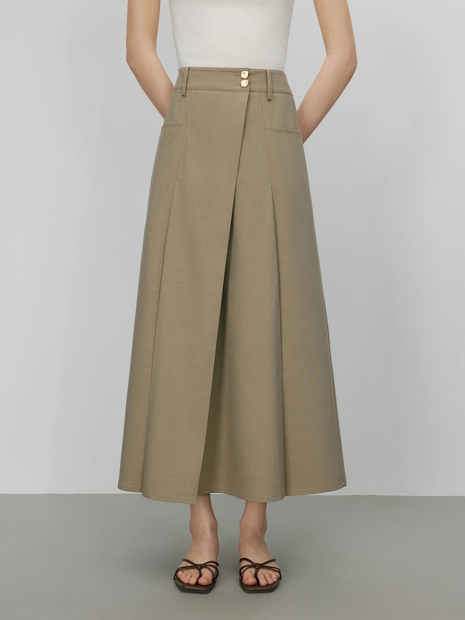 FSLE 【Premium Series】MInimalism Old Money Style Vest Top Skirt Set For Women 2025 Summer New Arrival Office Lady Chic Suit