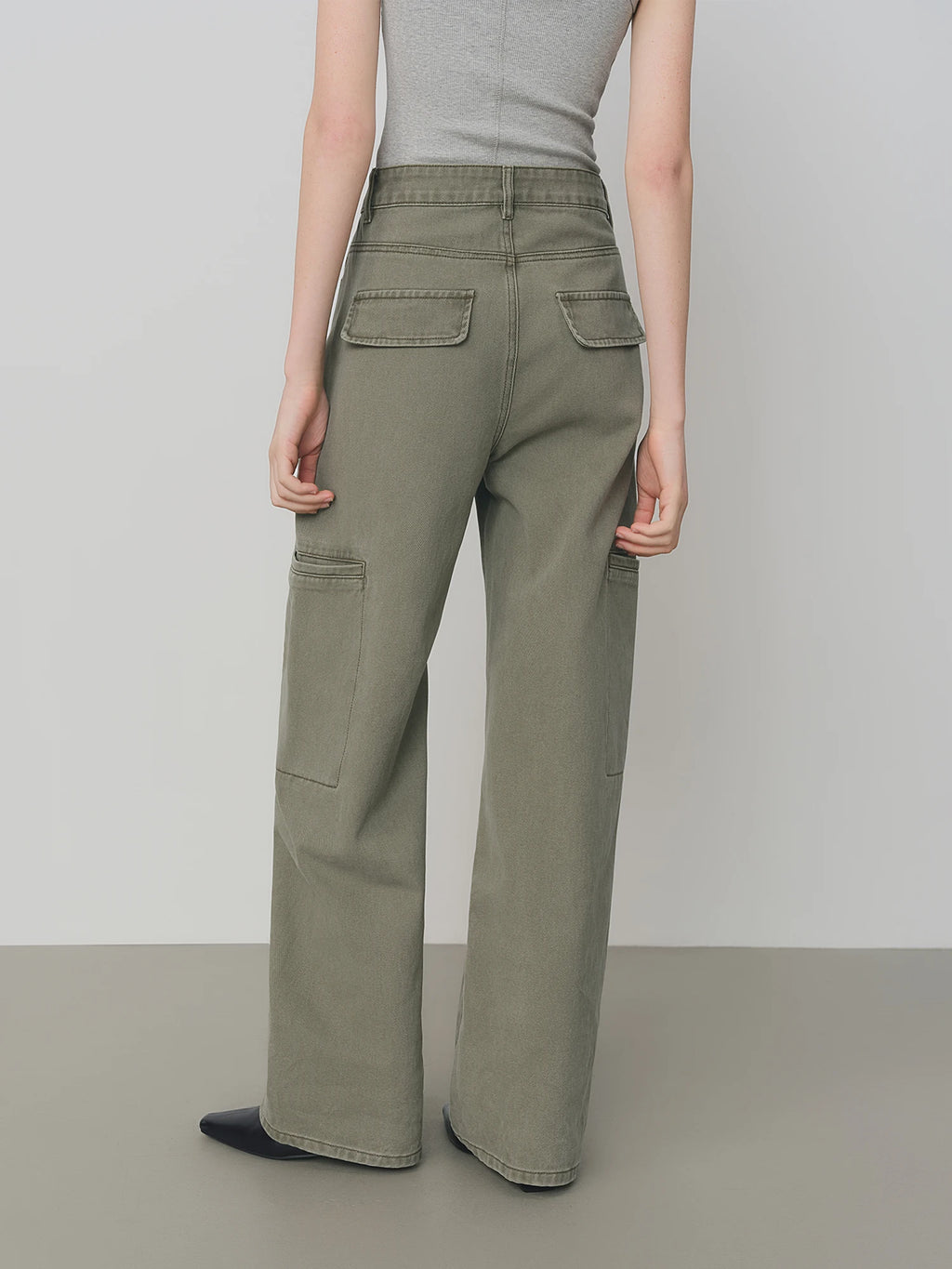FSLE High Waist Straight Slim Work Jeans Women's Autumn 2025 New Commuter Casual Pants