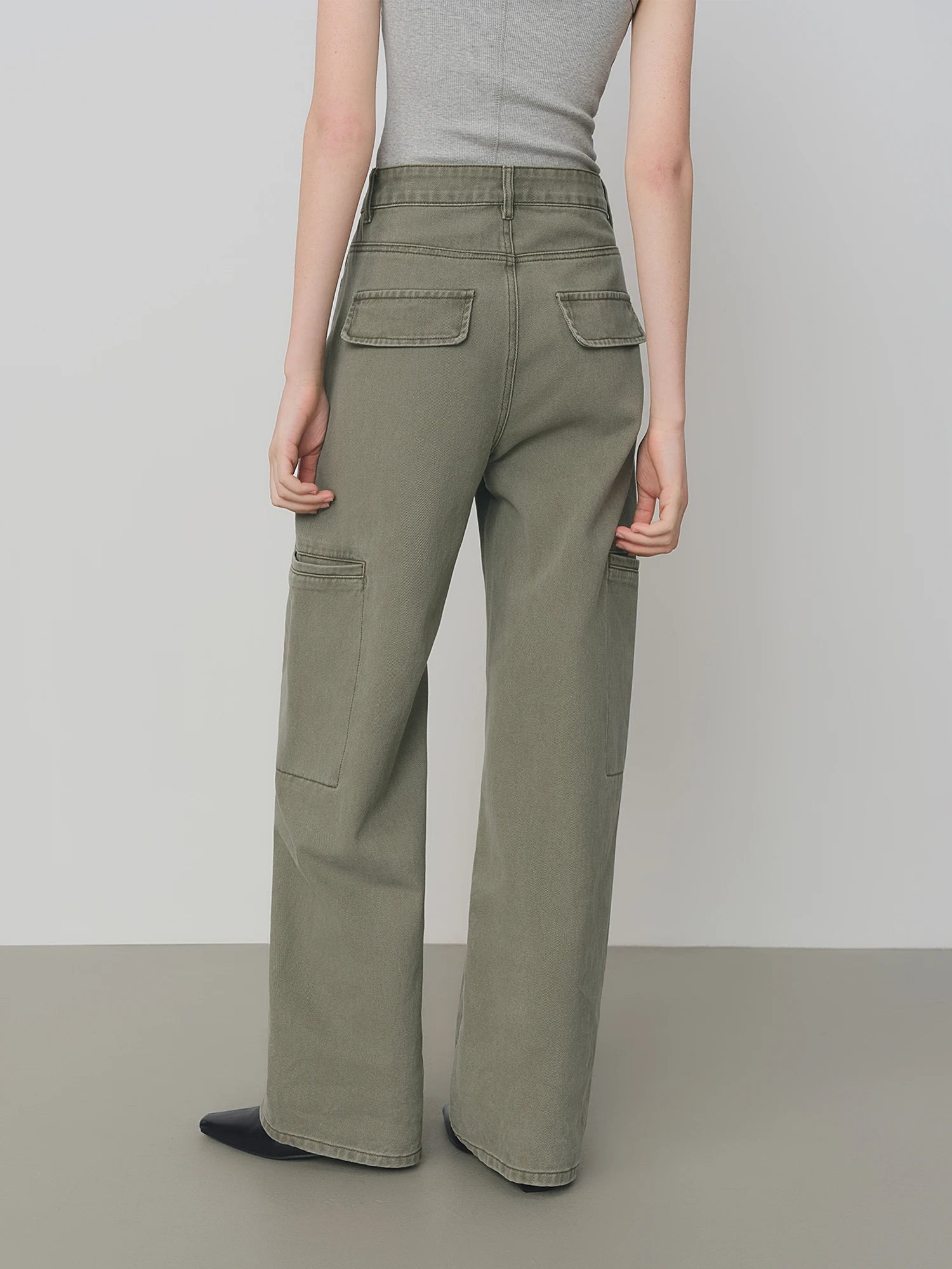 FSLE High Waist Straight Slim Work Jeans Women's Autumn 2025 New Commuter Casual Pants