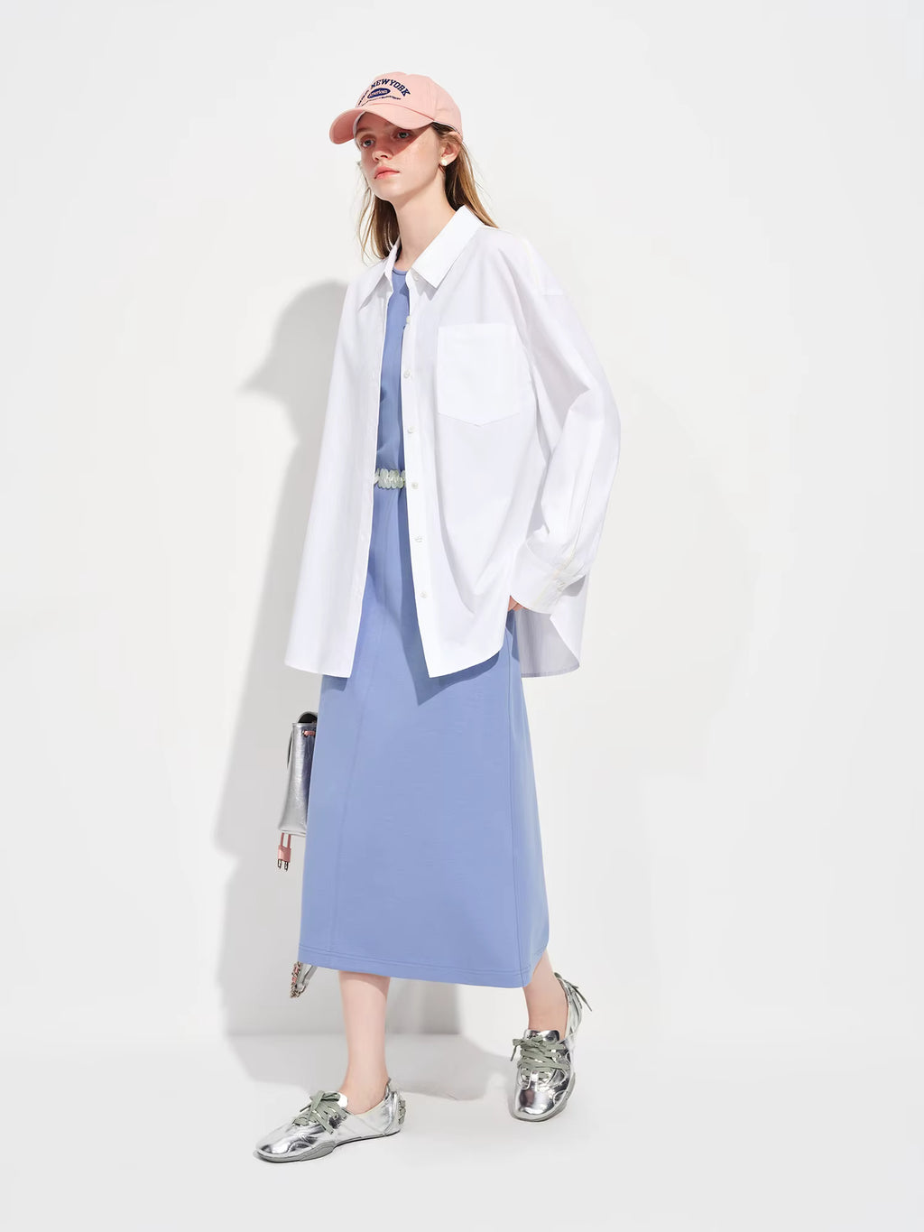 Sleeveless Elegant Waist-cinching Dress Women's Spring 2026 New Style Slim Fit Inner Vest Dress Official Commuting