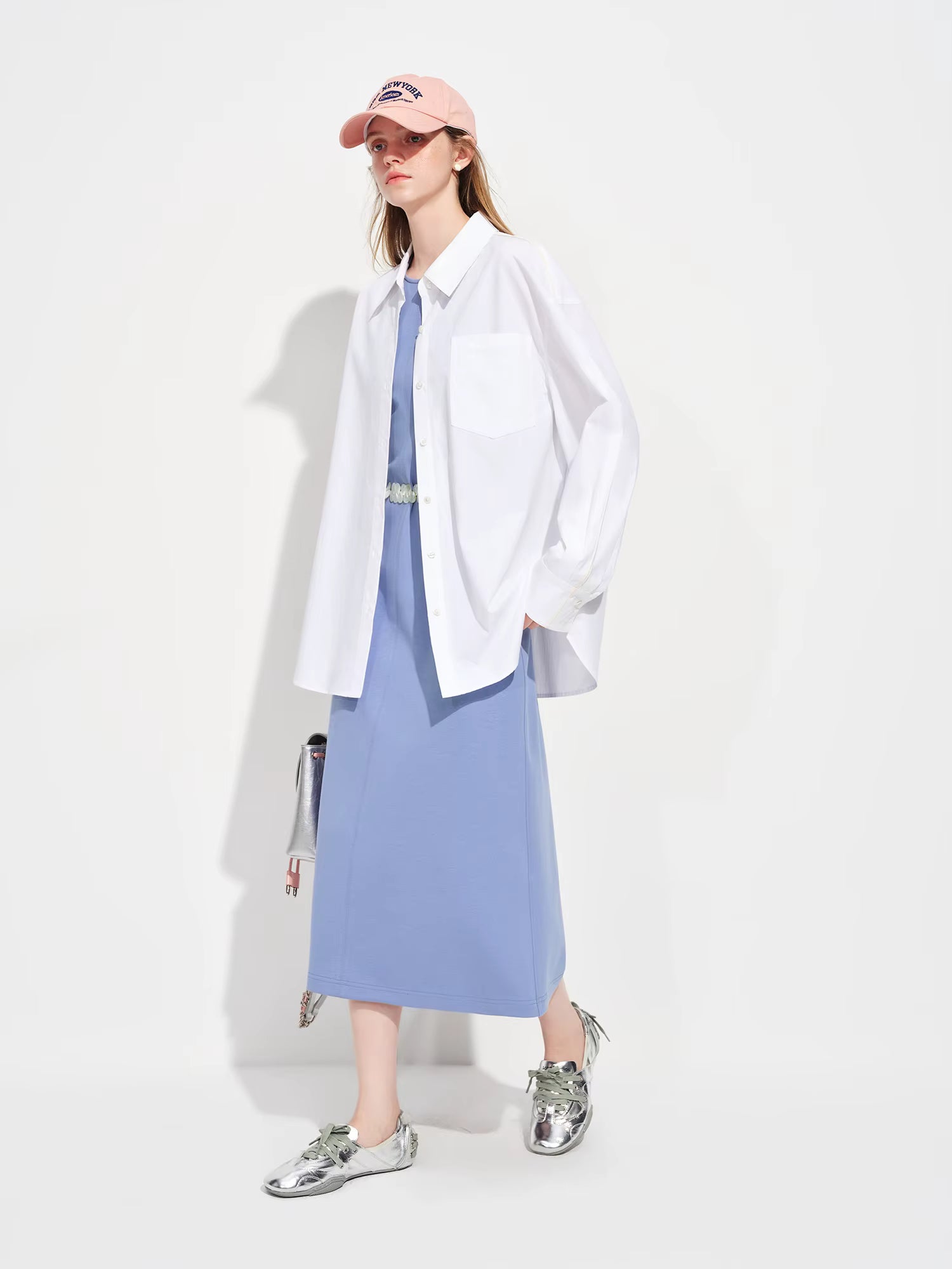 Sleeveless Elegant Waist-cinching Dress Women's Spring 2026 New Style Slim Fit Inner Vest Dress Official Commuting