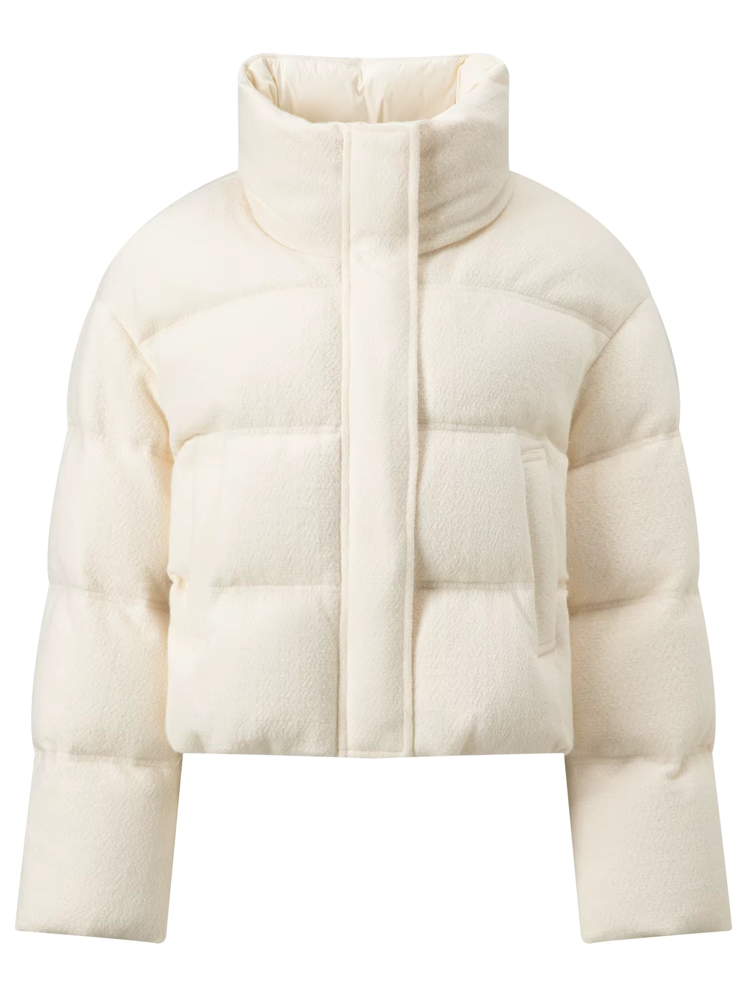 Short Knit Fabric Down Jacket Women Stylish Design Winter Outerwear 2025 Autumn Winter New Arrival Collection Down Coats