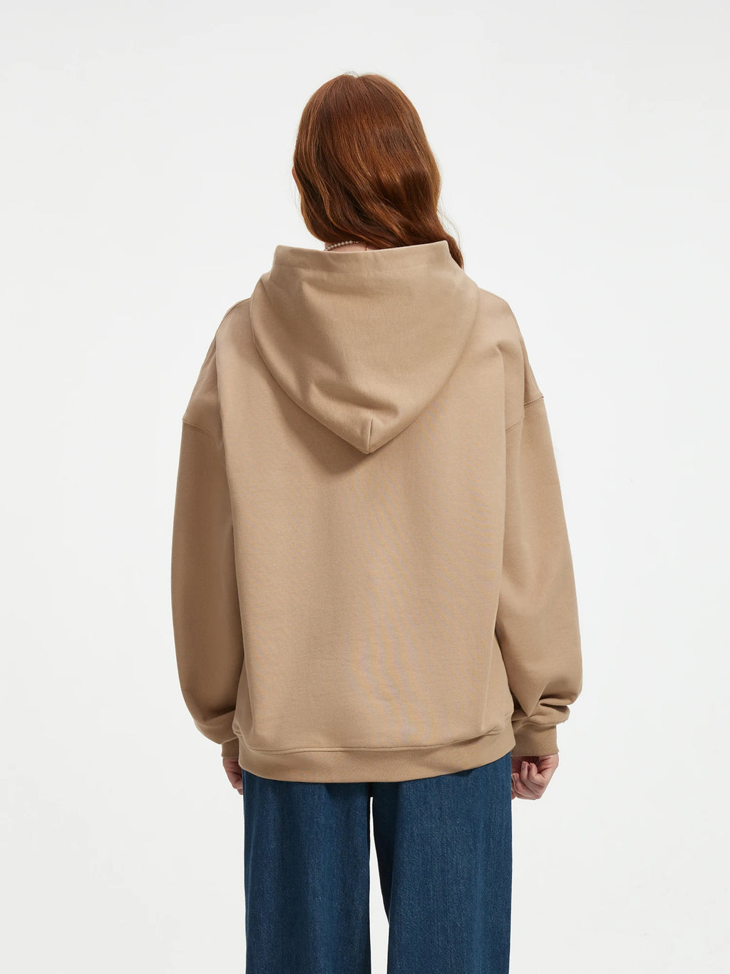 FSLE Women Thicken Hoodies 100% Cotton Female Long Sleeve Pullover 850G Thicken Winter Women Hooded Sweatshirt Coats 24FS13243