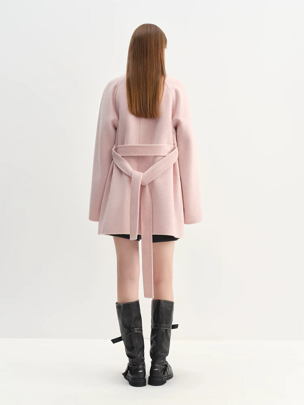 【Premium Series】 Exquisite Tweed Wool Coat Petite Women Stylish Collarless Winter Outerwear Youthful Design 2025 Winter