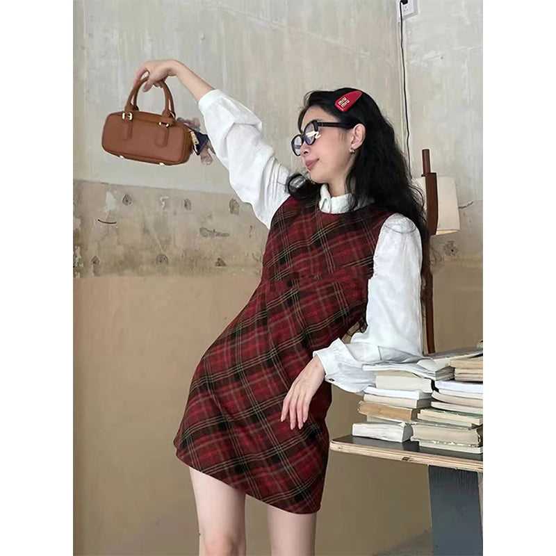 Vintage White Shirts Women Japanese Preppy Bandage Long Sleeve Blouses Summer Harajuku Korean Basic Single Breasted Chic Tops