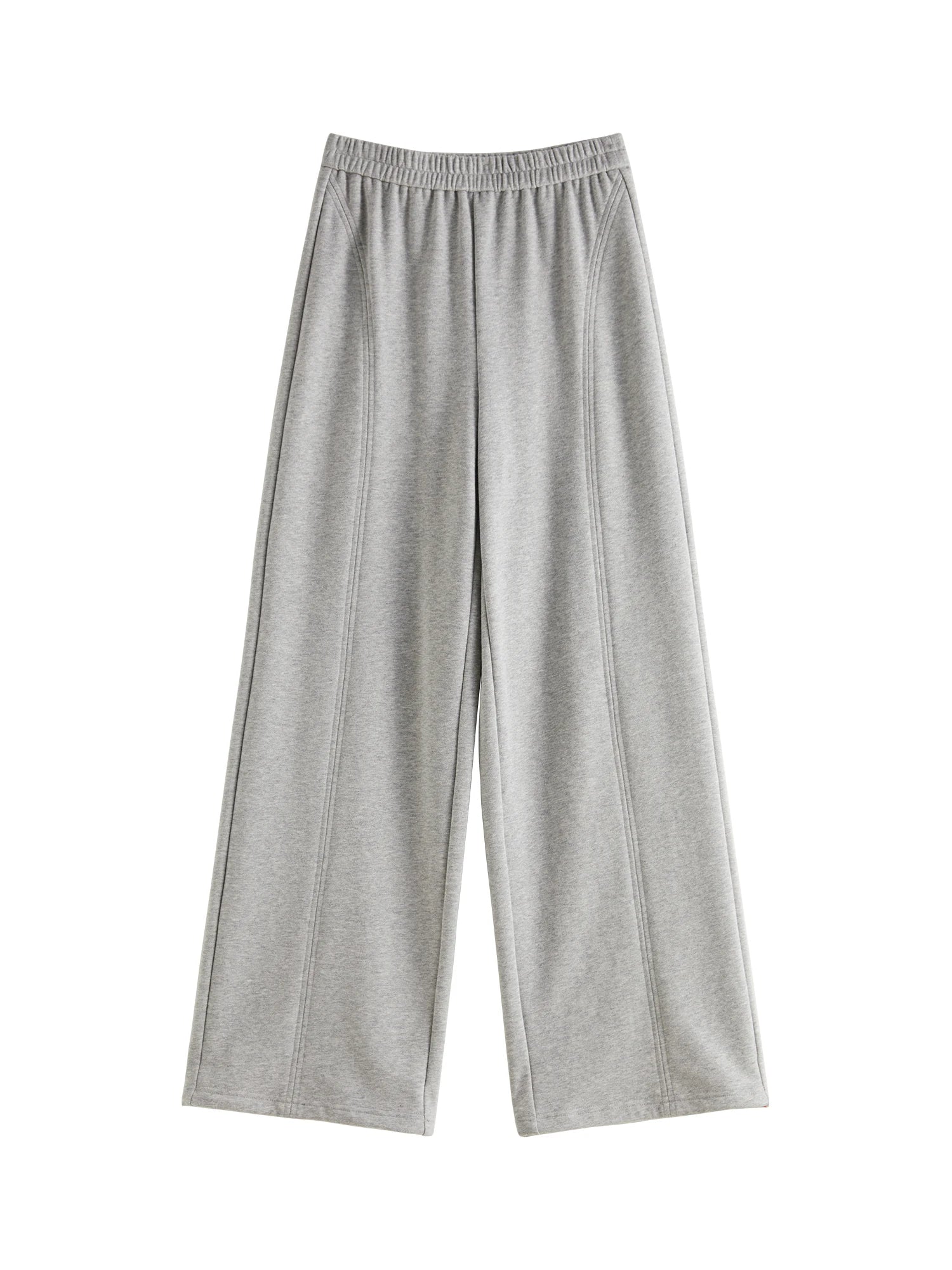ZIQIAO Petite Size High Waist Wide-leg Two-color Cotton Chic Pants For Women 2024 New Versatile Casual Dragging Pants 24ZQ94104