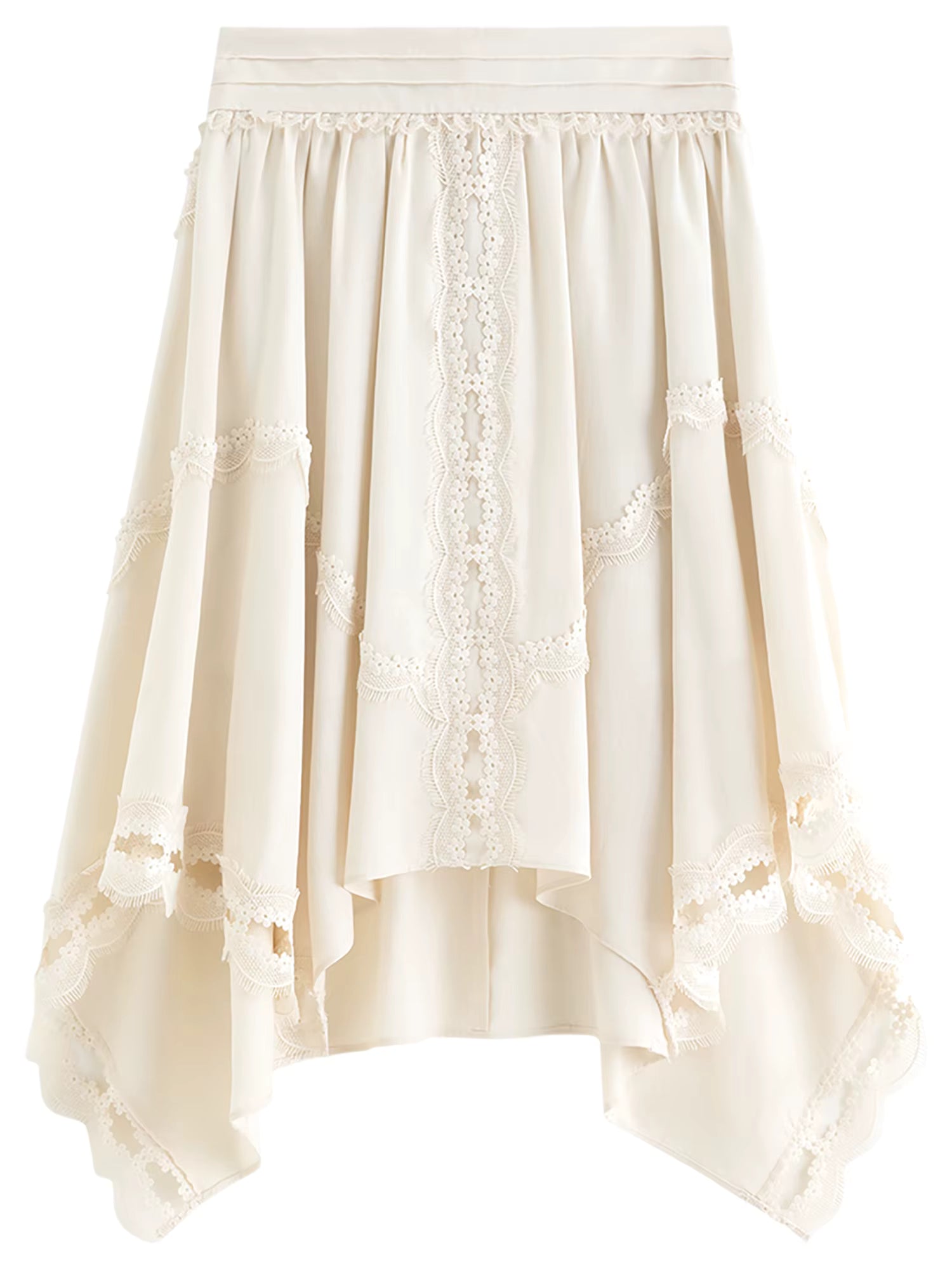 2026 Spring Women's V-Neck Ruffle Camisole Asymmetrical Hem Skirt Two Piece Set Bohemian Floral Coord Soft Elegant Style