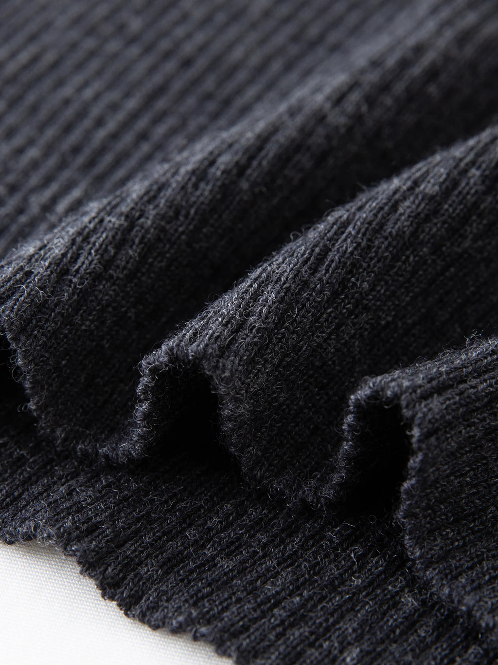 FSLE Wool Simple Temperament Contrast Color Henry Collar Sweater 2025 Autumn New Style Inner Wear