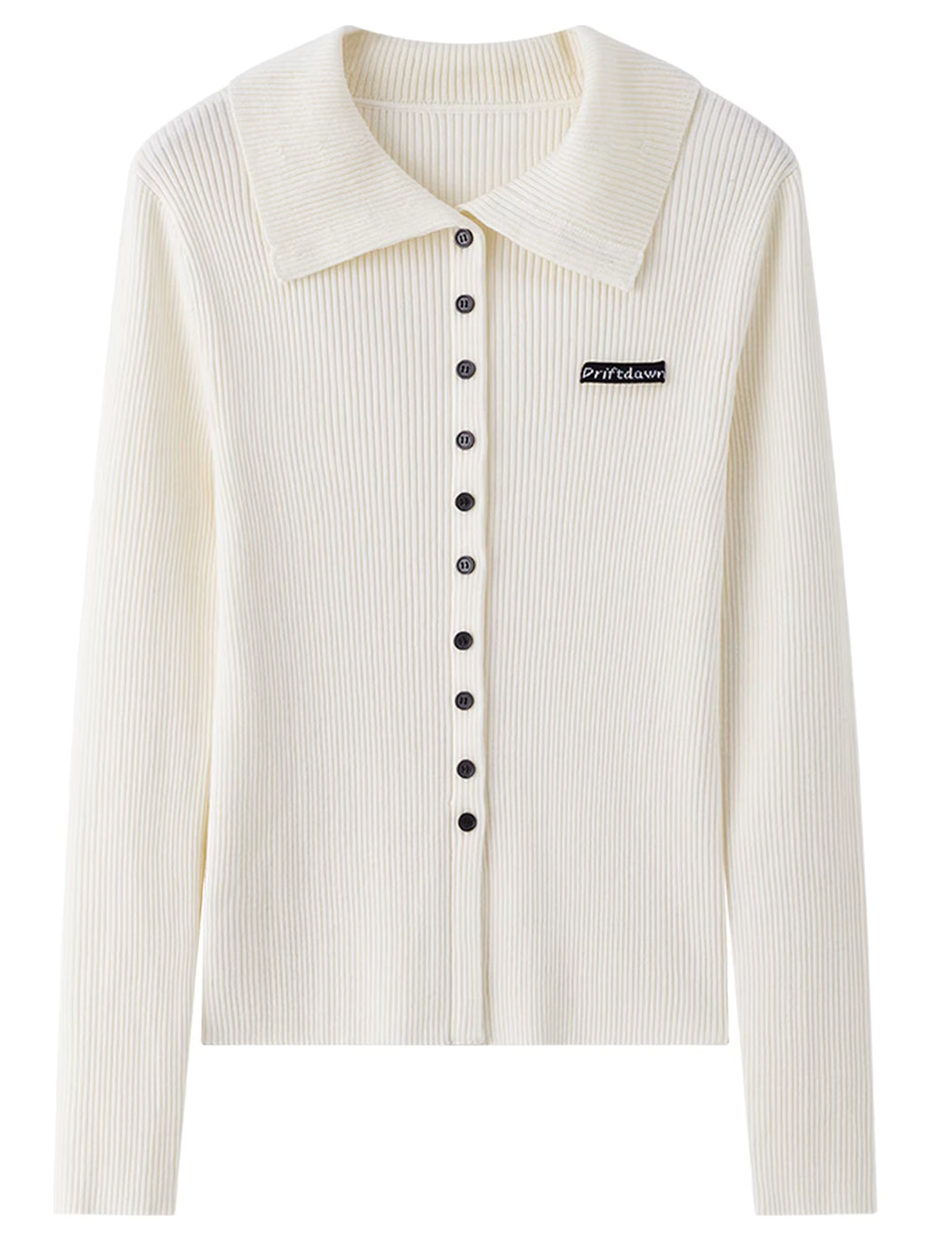 Simple Large Lapel Sweater 2025 Autumn and Winter New Slim-fitting Ribbed Top Long Sleeve Tops Casual Daily Cardigans Ins