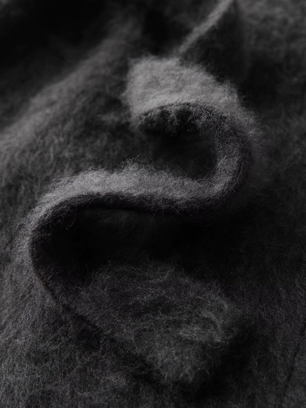 【Premium Series】Women's Brushed Cashmere Short Coat with Asymmetric Placket Stand Collar - Winter Warm Overcoat for Daily