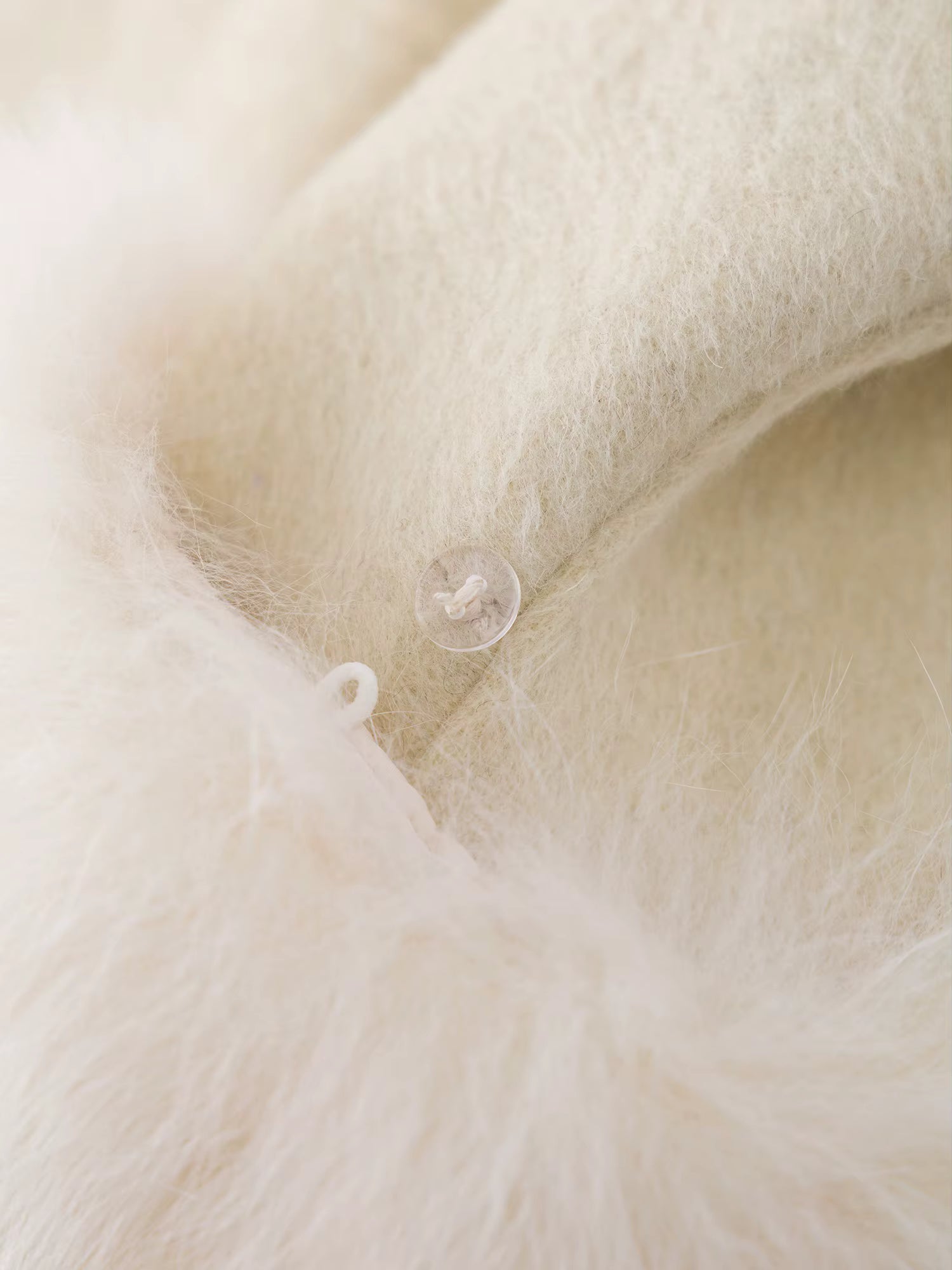 Plus Size Women's Detachable Collar Double Faced Wool Coat 2025 Winter Swan Style Tweed Overcoat Elegant Casual Outerwear