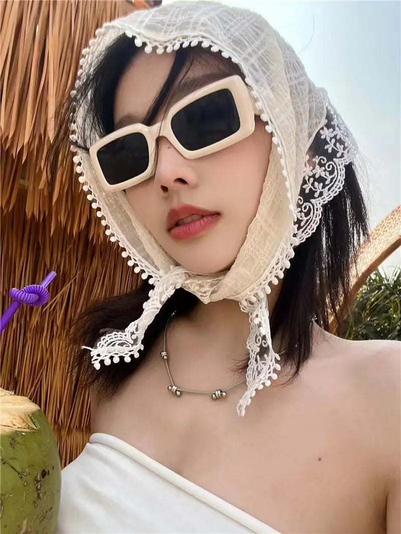 Korean Ins Lace Hair Scarf