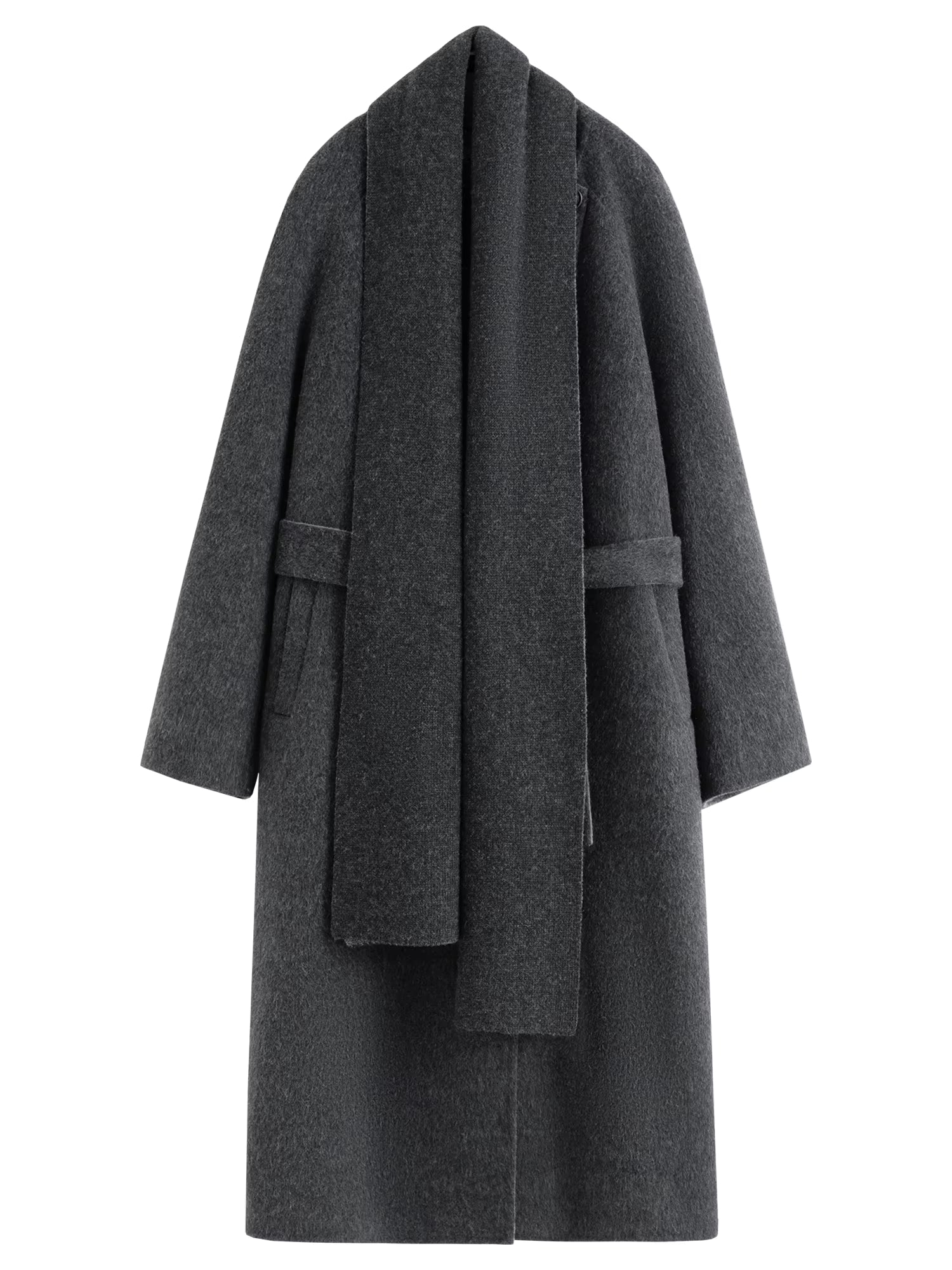 【Premium Series】 Stylish Luxury Cashmere Overcoat & Cozy Women's Scarf Double-Faced Tweed Outerwear for 2025 Winter