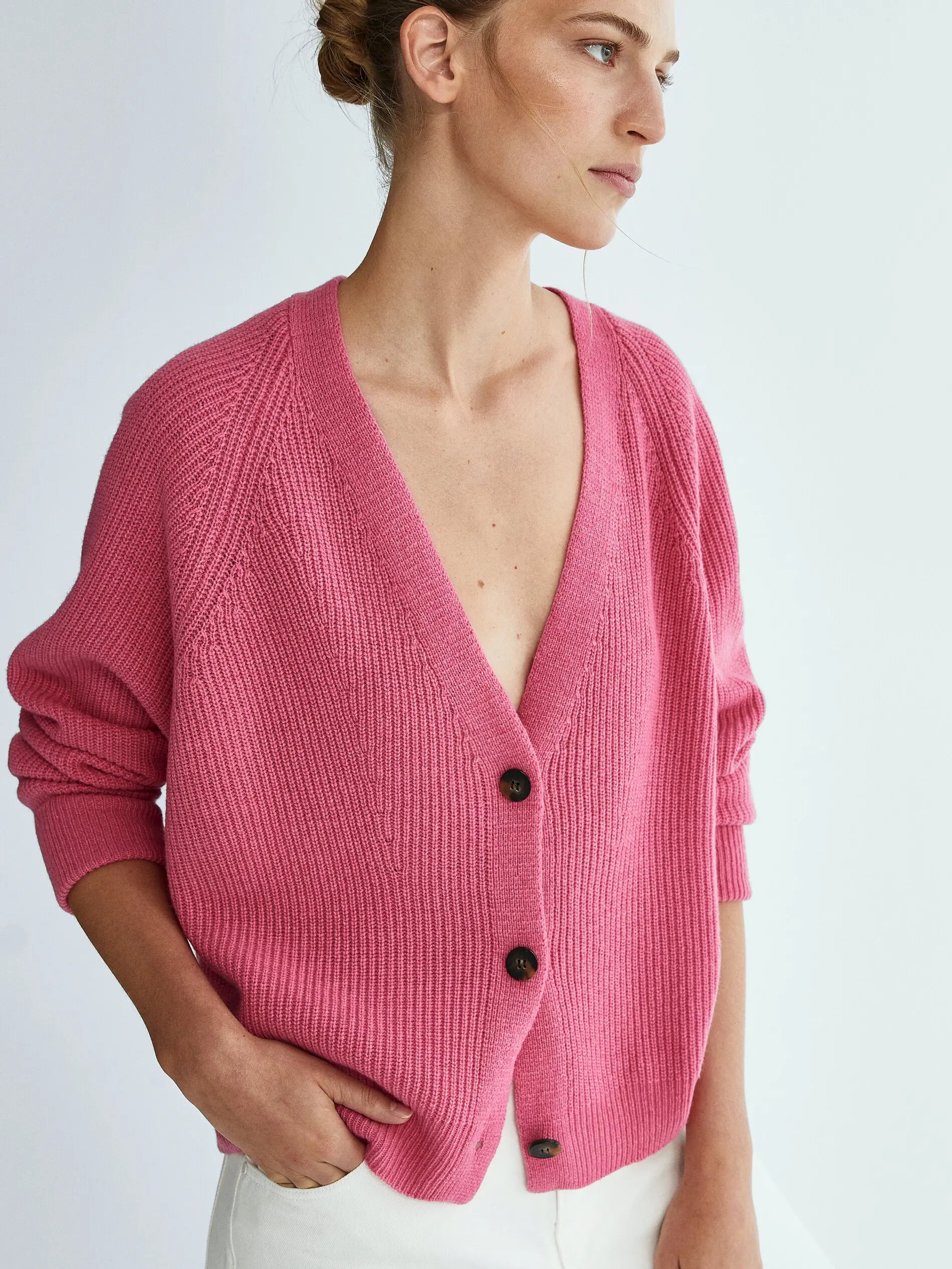 Ethereal MD 2024  autumn new style of Fashion Women's casual rib knit top cardigan