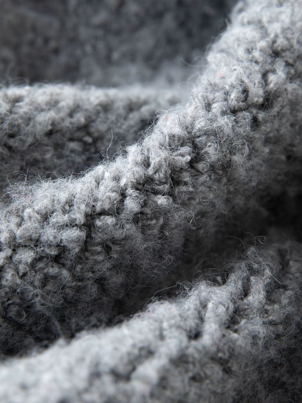 2025 Winter Women's Grey Preppy Style Wide Notch Lapel Knit Cardigan - Casual Commute Open Front Sweater for Daily Elegant