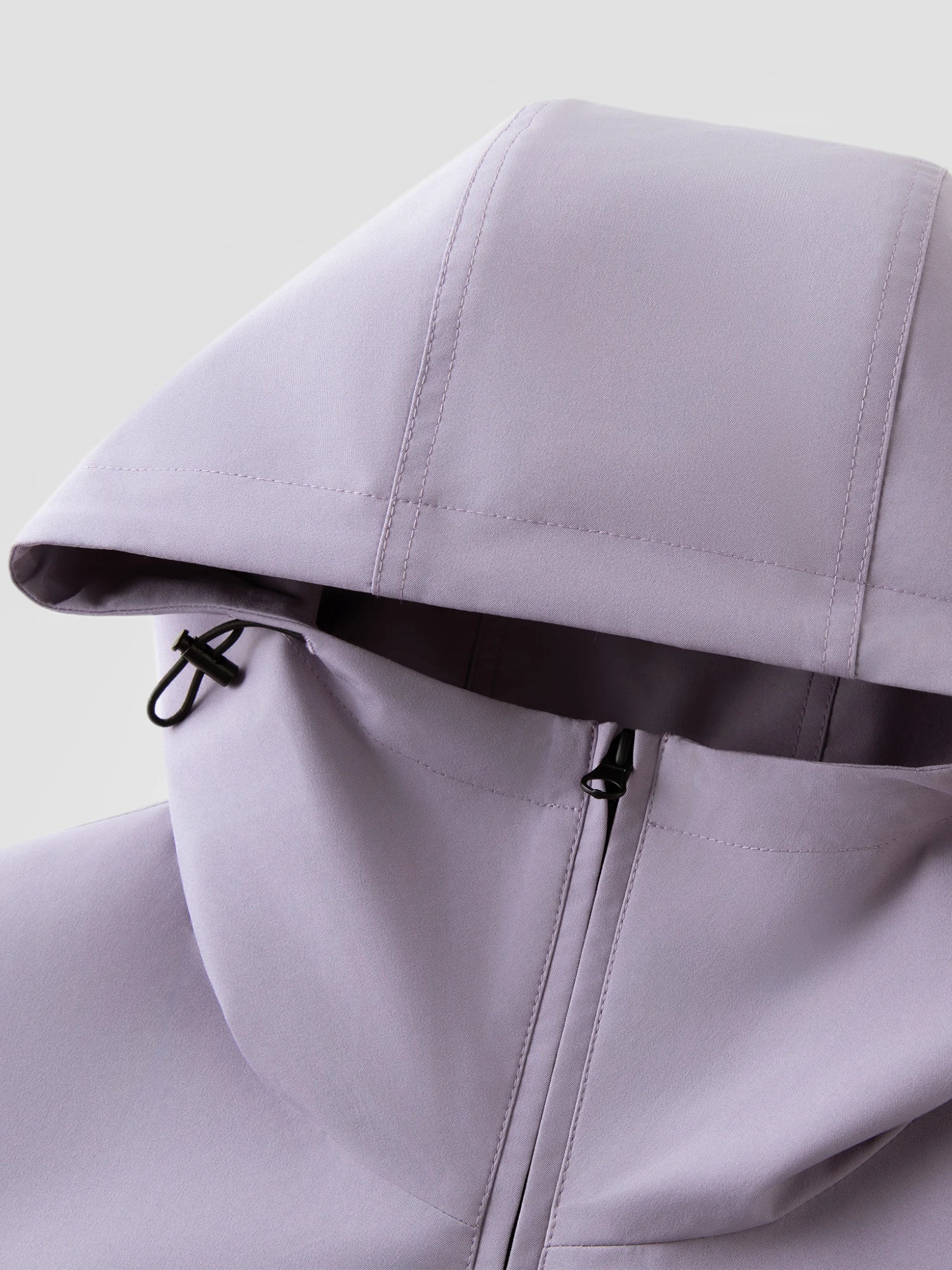 Plus Size Women Outdoor Roaming Triple Protection Windproof Short Jacket Stand-Up Collar Hood Autumn 2025 New Arrival