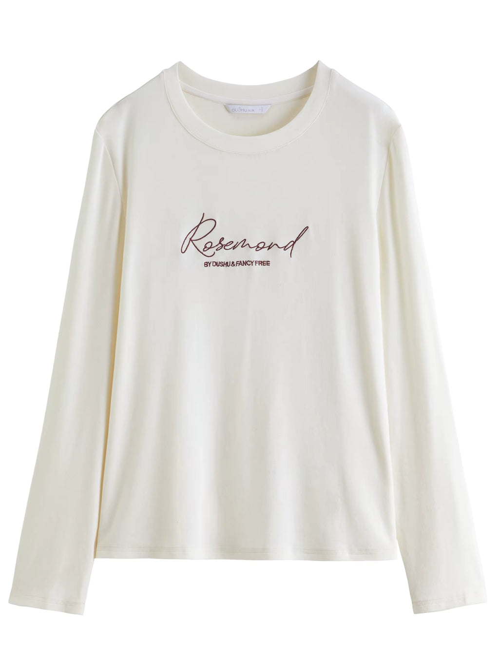 Letter Embroidery T-Shirt Women 2025 Autumn Winter Vintage American Style Long Sleeve Top Casual Streetwear Basic Tee