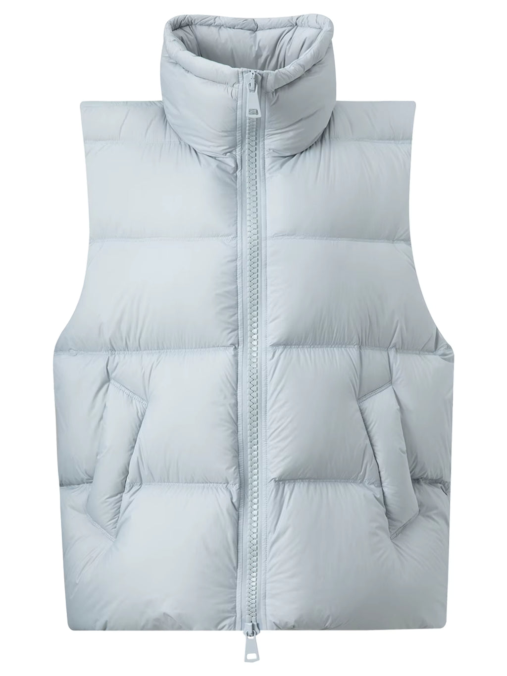 New Arrival Women Thermal Down Vest 2025 Winter Double Zip Lightweight Warm Sleeveless Jacket for Outdoor Travel Commuter