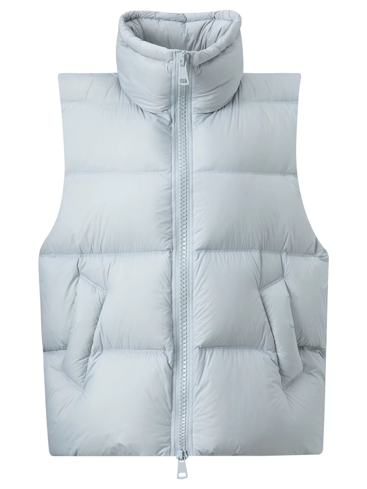 New Arrival Women Thermal Down Vest 2025 Winter Double Zip Lightweight Warm Sleeveless Jacket for Outdoor Travel Commuter