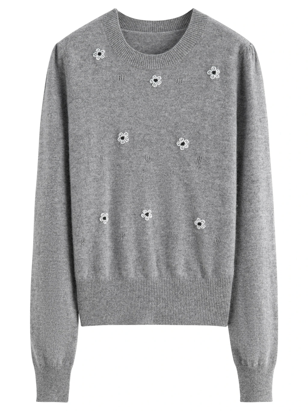 FSLE Women's Cute Fresh Wool Knit Sweater 2025 Autumn Winter New Style Round Neck Long Sleeve Chic Pullover Top for Casual Wear