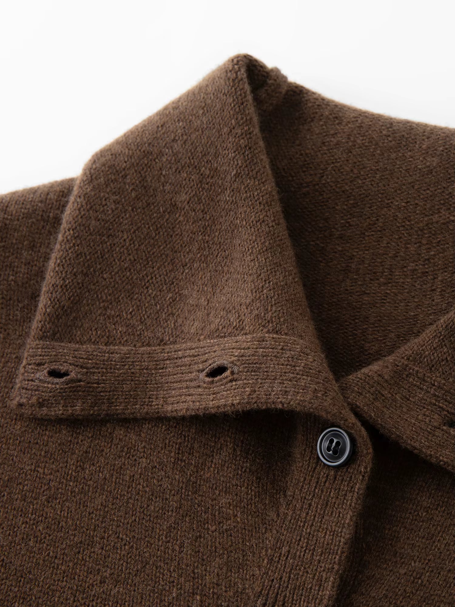 2025 Winter Women's Convertible Collar Wool Blend Knit Cardigan - Turtle Neck & Lapel Two Way Wear Long Sleeve Coat