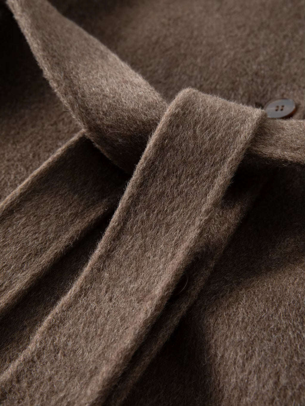2025 New Women's Elegant Stand Collar 100% Wool Double-Faced Long Coat Diamond-Shaped Tailoring Autumn Winter Outerwear