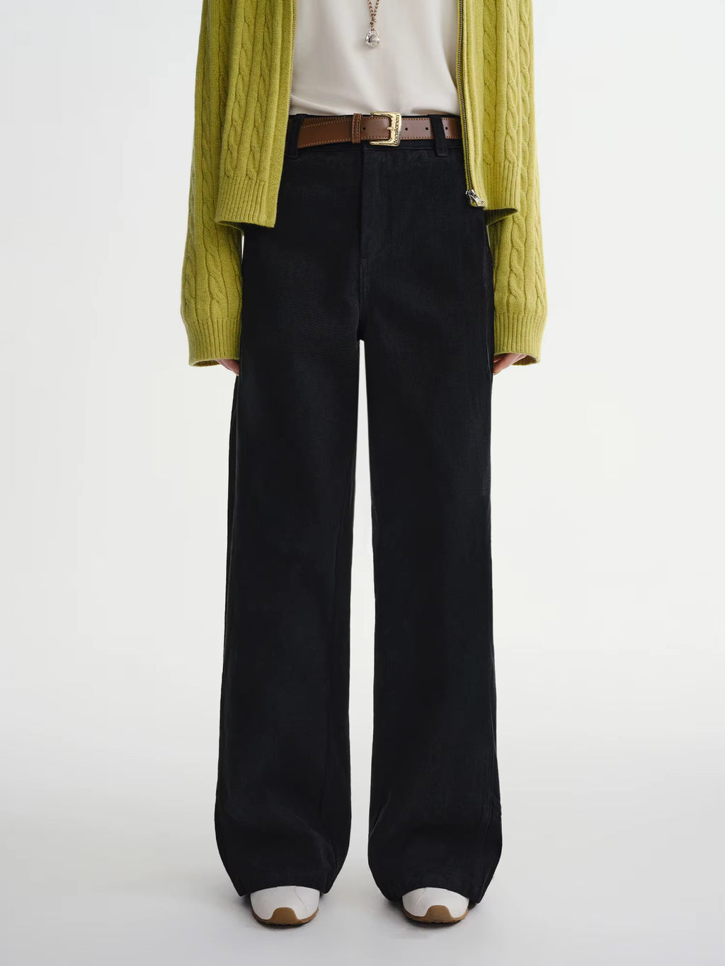 Plus-Size Women’s Deconstructivist Fashion: Baidapa Workwear Jeans 2025 Winter Wide Leg Pants Collection Winter Jeans