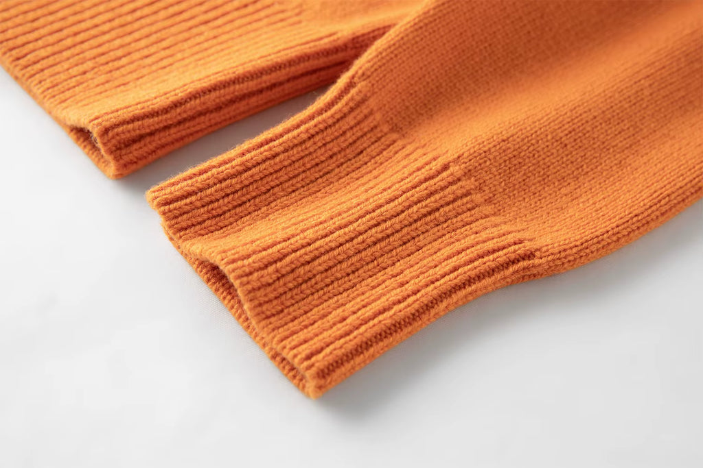 2025 Winter Women's V-Neck Loose Knit Sweater Oversized Pullover Soft Wool Blend Top Cozy Fall Fashion Casual Long Sleeve