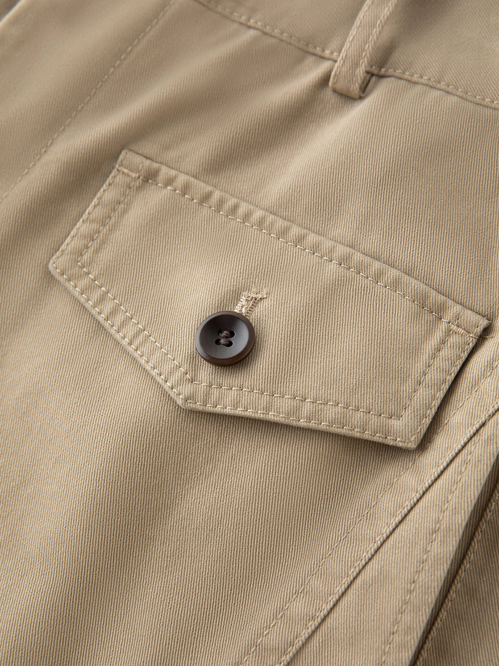 FSLE 2025 Women's Khaki Pants - Straight Leg Cotton Trousers Autumn Relaxed Fit Casual Vintage Style with Retro Design