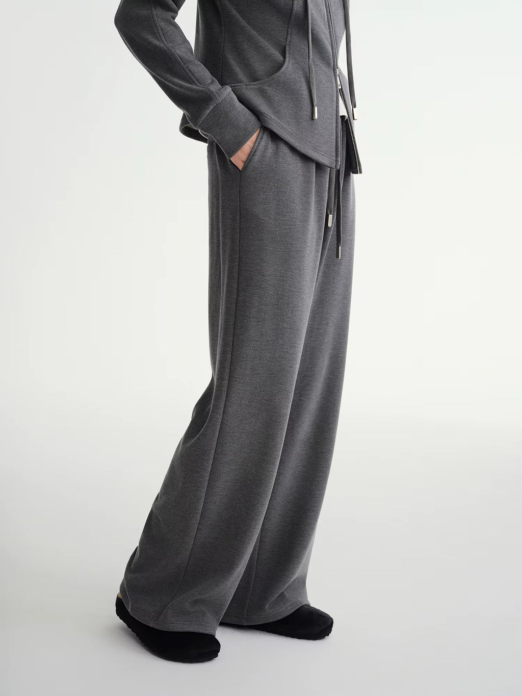 Winter 2025 Women's Waist-Defined Sweatshirt Set - Relaxed Fit Pullover & Joggers Two Piece Loungewear Casual Elegance