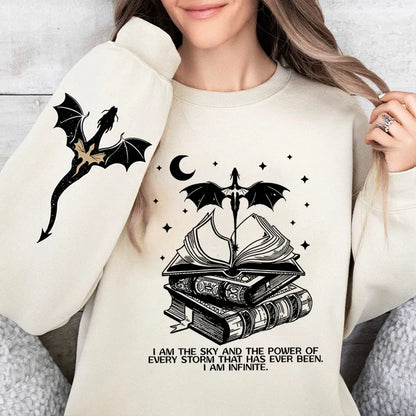 New Basgiath War College Double-side Sweatshirt Fourth Wing Sweater Fly Bookish Shirts Unisex Long Sleeve Sweatshirts