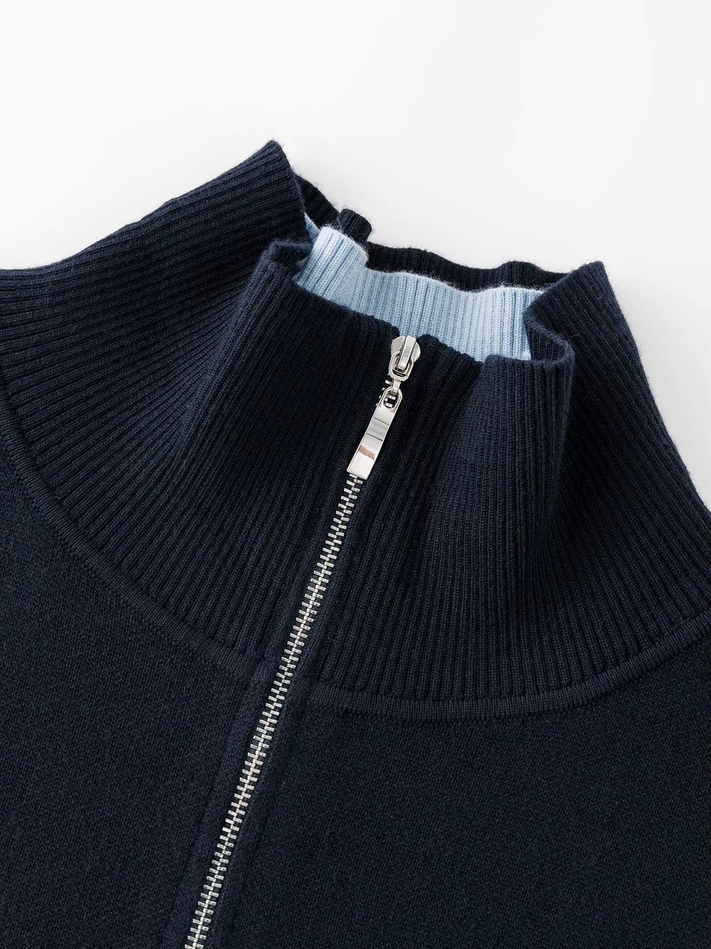 Color-Block Fake Two-Piece Women's Half-High Collar Knitwear 2025 Winter New Arrival, Versatile Color-Block Knit Pullover