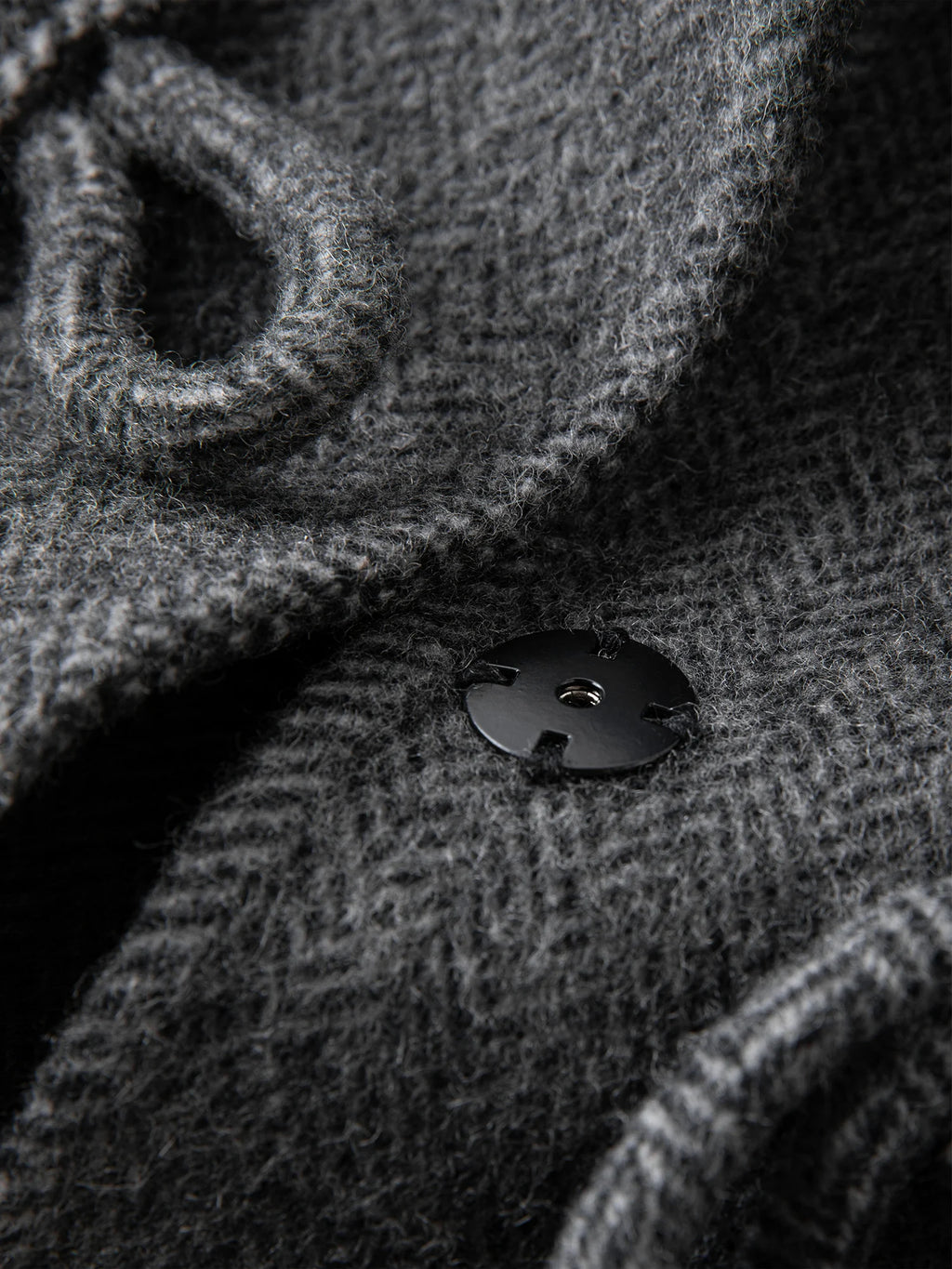 FSLE Retro Academic Herringbone Double-Faced Tweed Coat for Women Winter 2025 New Arrival Oversized Jacket Outerwear Blends