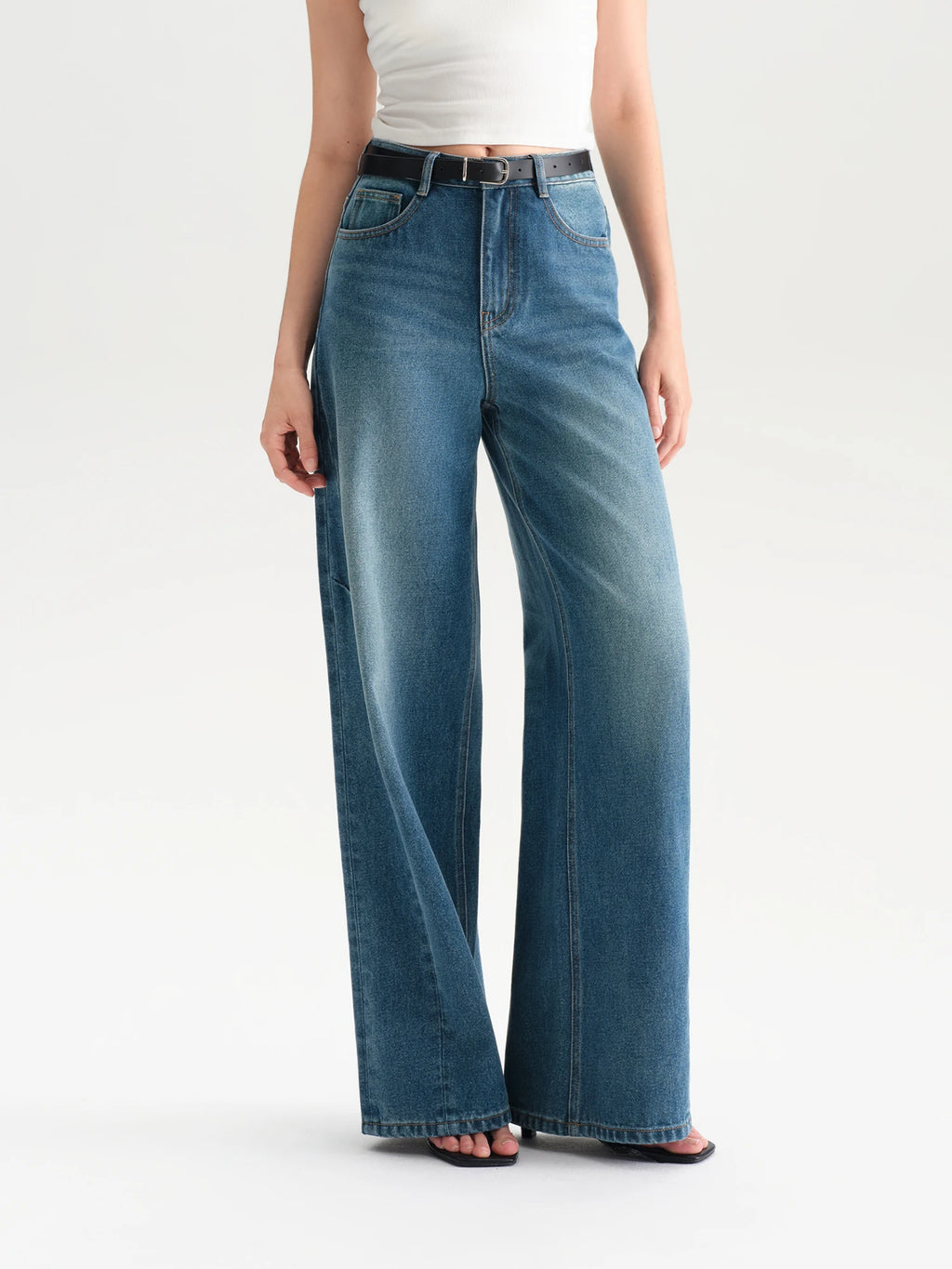 ZIQIAO Black Modern Commuting Simple Matching Genuine Leather Belt Female 2025 New Temperament Leather Belt