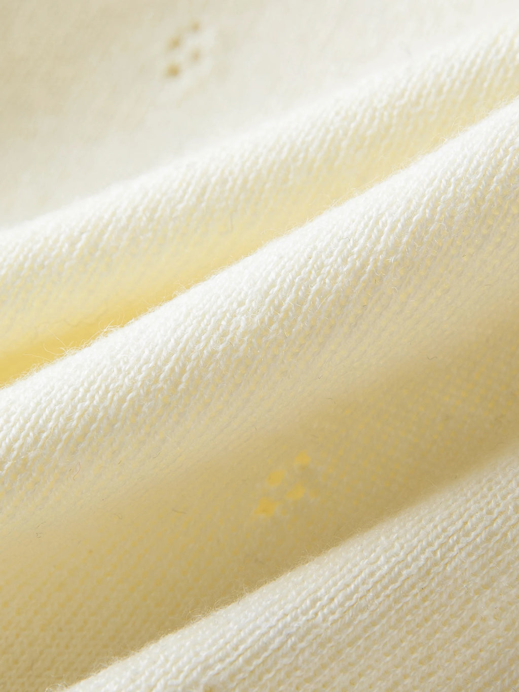 DUSHU Autumn 2025 Women's Round Neck Knit Top - Eyelet Trim Lace Edge Ribbed Texture Office Casual Blouse with Loose Fit