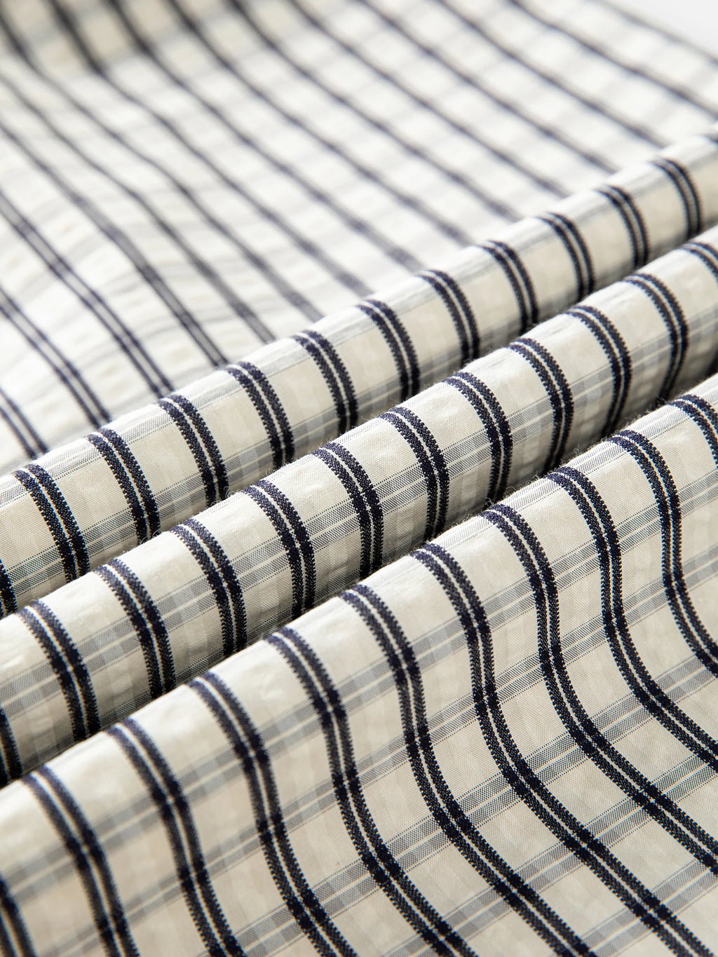 FSLE 2025 Summer Textured Relaxed Pants - Fluid Hem Midi Length Resort to Office Casual Trousers