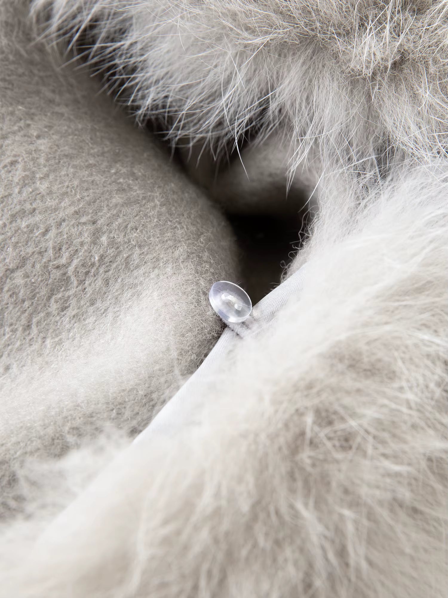 2025 Winter Women's Fox Fur Hooded Double Faced Wool Coat Long Plush Outerwear Vintage Elegant Warm Wool Coat Soft Coat