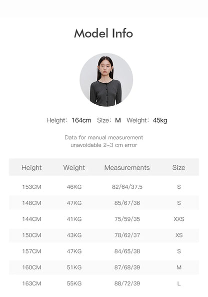 ZIQIAO Women Sweater Sets Round Neck Single Breasted Grey Cardigan Drawstring Waist Long A-line Autumn Skirt 24ZQ93240+24ZQ93241