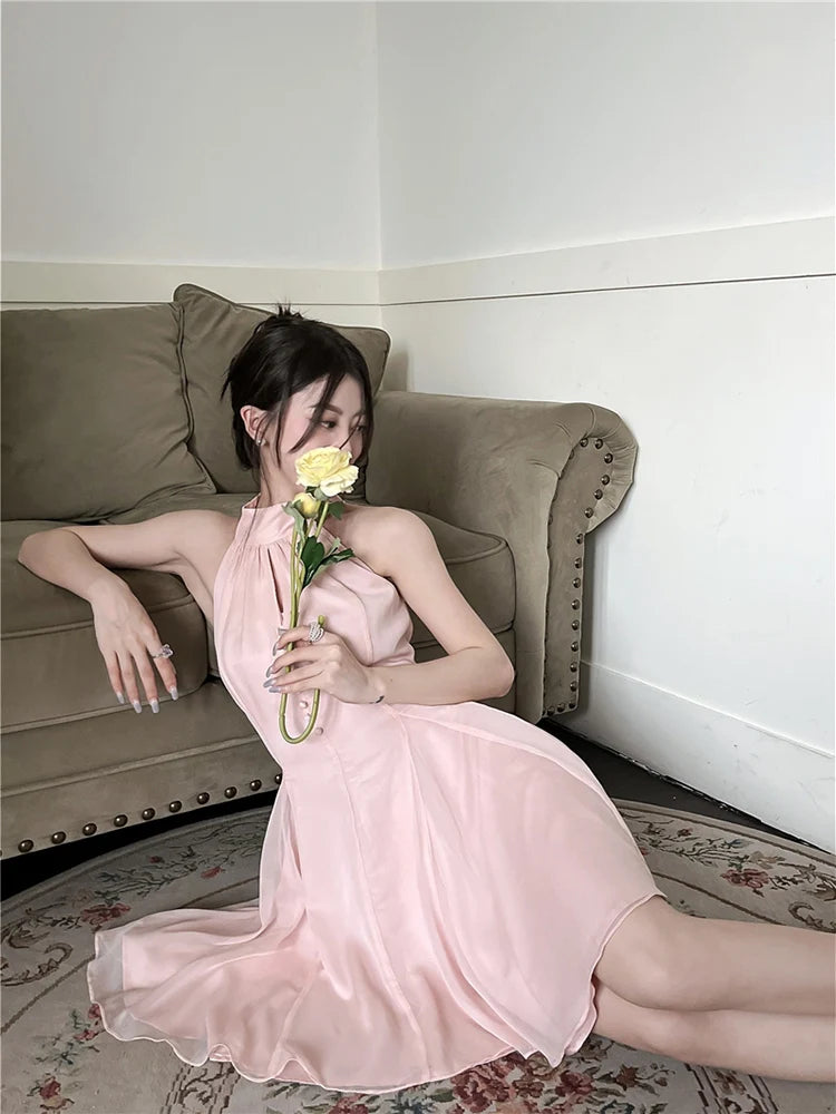 Dresses for Women 2023 Y2k Vintage Dress Chic Woman Evening Dress Korean Fashion Women's Summer Elegant Party Sexy